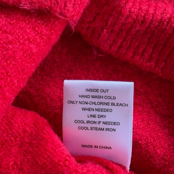 Little Girls Holiday Sweater Chelsea & Violet Crimson Red Rhinestone Size 6  NWT - Picture 7 of 8